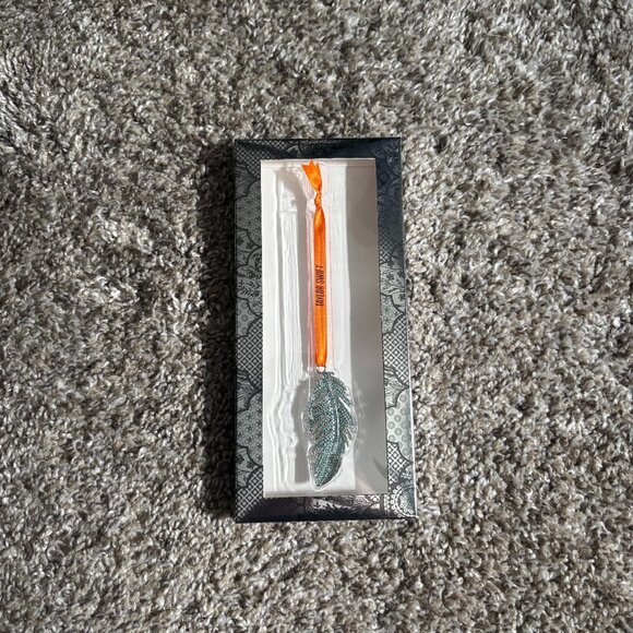 Taylor Swift The Life of A Showgirl Rhinestone Feather Christmas Ornament - Picture 1 of 3